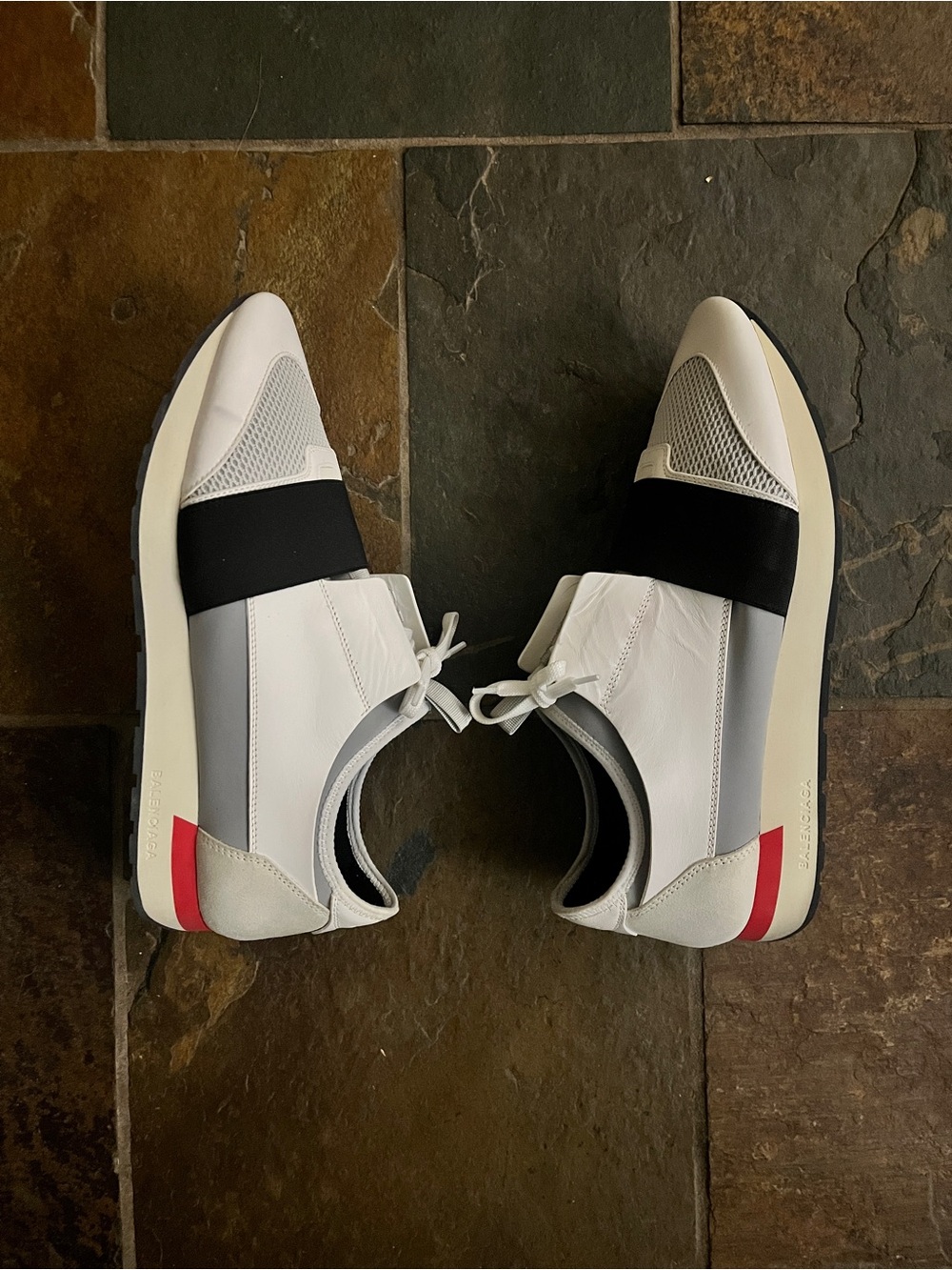 Balenciaga Race Runners White/Blk/Red size 45